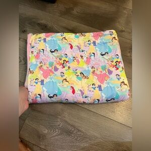 RARE Bamboo Bliss Jumbo Disney Princess Big Girl Bed Quilt Blanket Approx 80x65